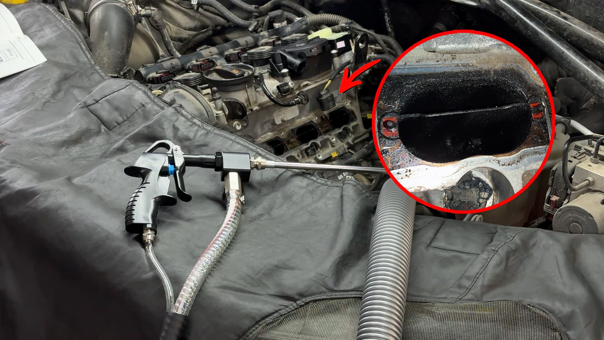 Чистка впускного коллектора грецким орехом цена